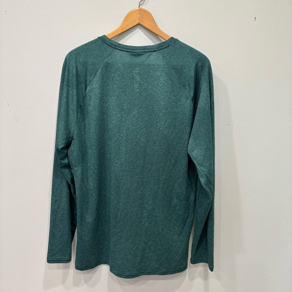 Gymshark Long Sleeve Woodland Green Shirt Men’s Size XL - Picture 9 of 12